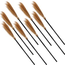 8 Pieces Halloween Witch Broom Adjustable Broomstick Plastic Witches Cosplay ...