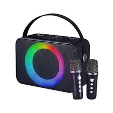 Karaoke Machine for Kids Portable Karaoke Speaker with 2 Wireless Microphones...
