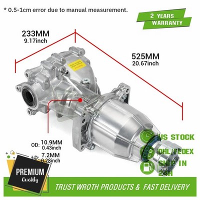 Rear Differential For 2013 2014-2019 Ford Edge 3.7L 3.5L MU7Z4000J CV6W-4B025-DF