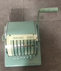 Old Vintage Antique Paymaster Check Writing Machine&Protection Original Box -Key — photo 5