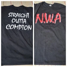 N.W.A. Straight outta Compton Big Logo y2k t shirt  Rap Xl Easy E Dre Ice Cube