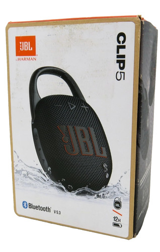 JBL CLIP 5 Bluetooth Speaker Wireless Portable Waterproof Black CLIP5 (Used) #b