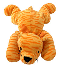 Ty Pillow Pals Purr Orange Striped Tiger 14" Plush Toy 3016 Vintage 1996 Retired Ty Pillow Pals Purr Orange Striped Tiger 14" Plush Toy 3016 Vintage 1996 Retired - Image 1