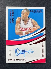 2020-21 Panini Immaculate Heralded Signatures Auto Danny Manning 13/25 XV44