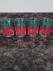 Vintage Federal Set of 4 Tomato Juice Glasses Votive Cups 3" 4oz
