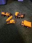 Lot Of 4 Vintage Tonka Toy Trucks Crane Bulldozer Dump Truck Tonka Mighty