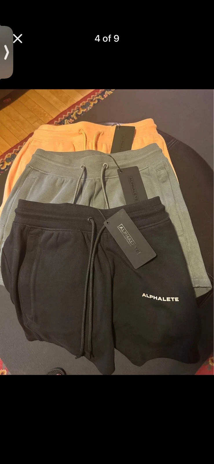 New 3 Pair ALPHALETE Essential Core Women’s Small Sweat Shorts. 24”W X 4”Inseam