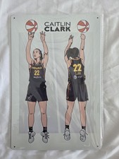 Caitlin Clark Indiana Fever 8 x 12 Metal Sign New