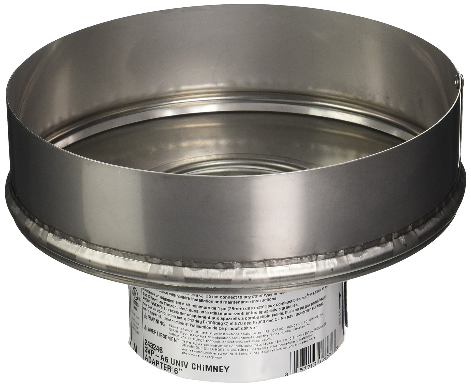 Selkirk 3VP-A6 Pellet Adapter Pipe