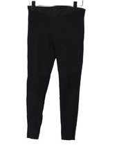 Zara Basic Women's Leggings S Black Viscose with Elastane, Polyamide Full length