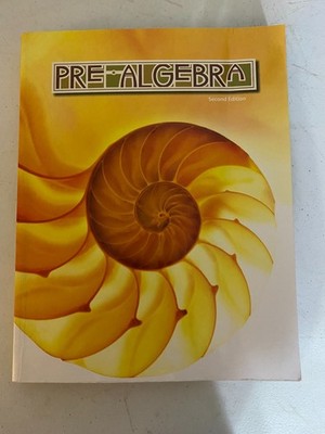 BJU PRESS Pre-Algebra 2nd Edition