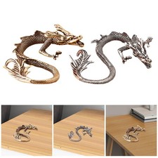 Statue de Dragon En Métal, Figurine de Dragon, Sculpture Miniature Créative
