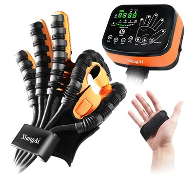 #ad XiangAi Upgraded 6th Gen Rehabilitation Robot Gloves Therapy Rehab Left Hand XL $55.20