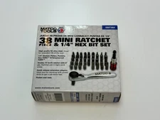 NEW Matco 38pc Mini Ratchet Quick Release Extension Bar and Bit Set, SBIT38A