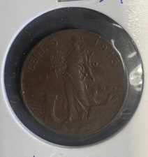 ITALY KINGDOM 5 CENTS 1915 ITALIAN LIRA KING VITTORIO EMANUELE III SPL