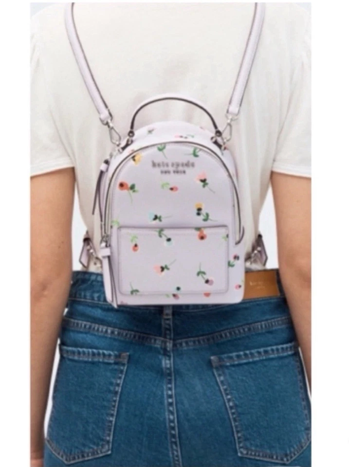 Mini mochila Kate Spade New York Cameron Wildflower Ditsy en lavanda Foto 2 de 4