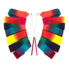 Medsuo 2 PCS Fun Gymnastics Ribbons 78.7 Inch Rhythmic Dance Ribbon Twirling...