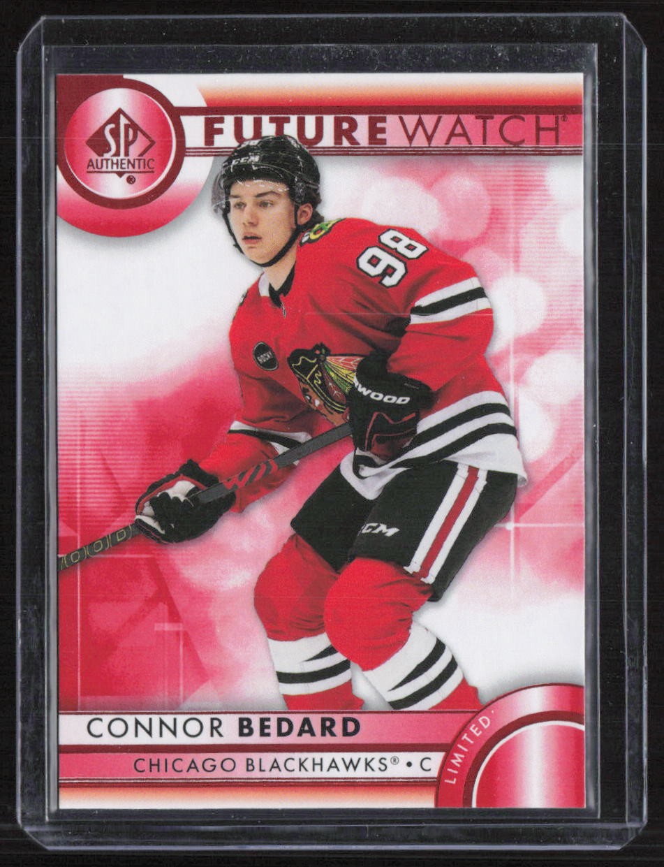 Connor Bedard 2023-24 SP Authentic Future Watch Limited Red #110