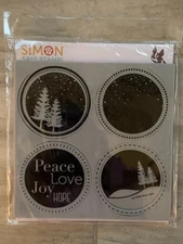 Christmas Stamp Set. Winter Seals by Simon Says Stamp