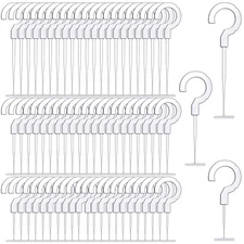 Tenare 1500 Pieces Plastic J Hook Fasteners Hanging Clothing J Hook Tag Faste...