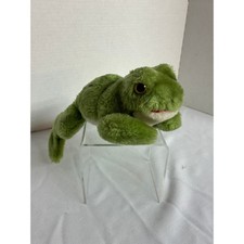 Dakin Green Frog Stuffed Animal Vintage 1976 10" Plush Nutshell Filling