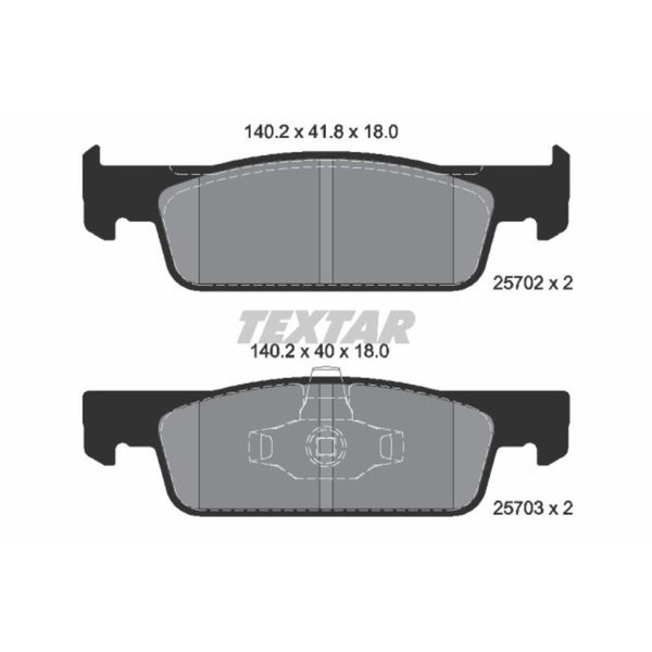 Textar BremsbeläGe Vorne FüR Renault Clio IV Twingo III Dacia Sandero II Logan-image