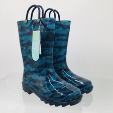 Western Chief Kids, PVC Rain Boot, Style 24126217P - Blue, Size 11 Little Kid M
