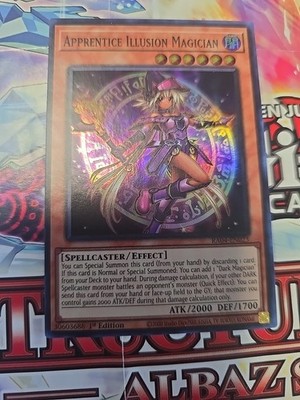Yu-Gi-Oh Apprentice Illusion Magician 1st Edition Super Rare RA04-EN023