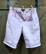 Bandolino Riley Bermuda Pink Denim Cotton Shorts Women s 12 Mid