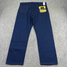 NEW Wrangler Cowboy Cut Jeans Mens Relaxed Fit 42x32 Actual 41x31 Blue
