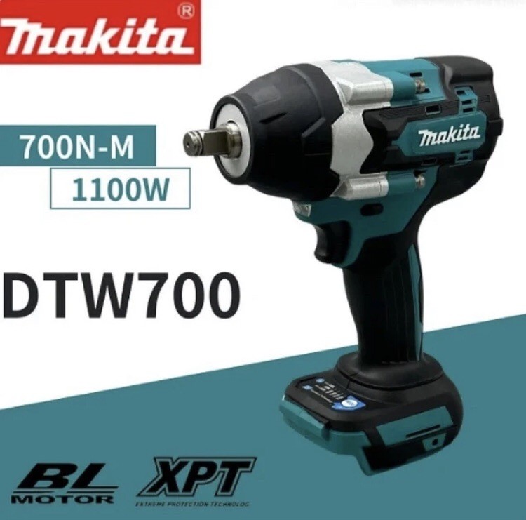 Makita DTW700 18V Li-ion Cordless Brushless 1/2" Mid Torque Impact Wrench
