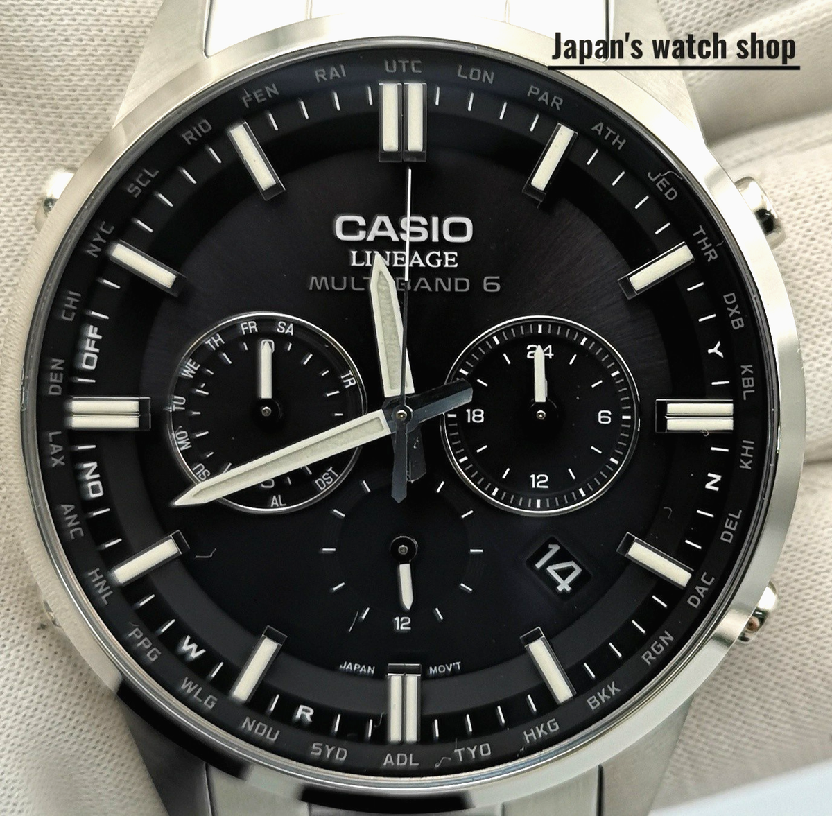 CASIO LINEAGE LIW-M700D-1AJF Black Multiband 6 Solar Men's Watch
