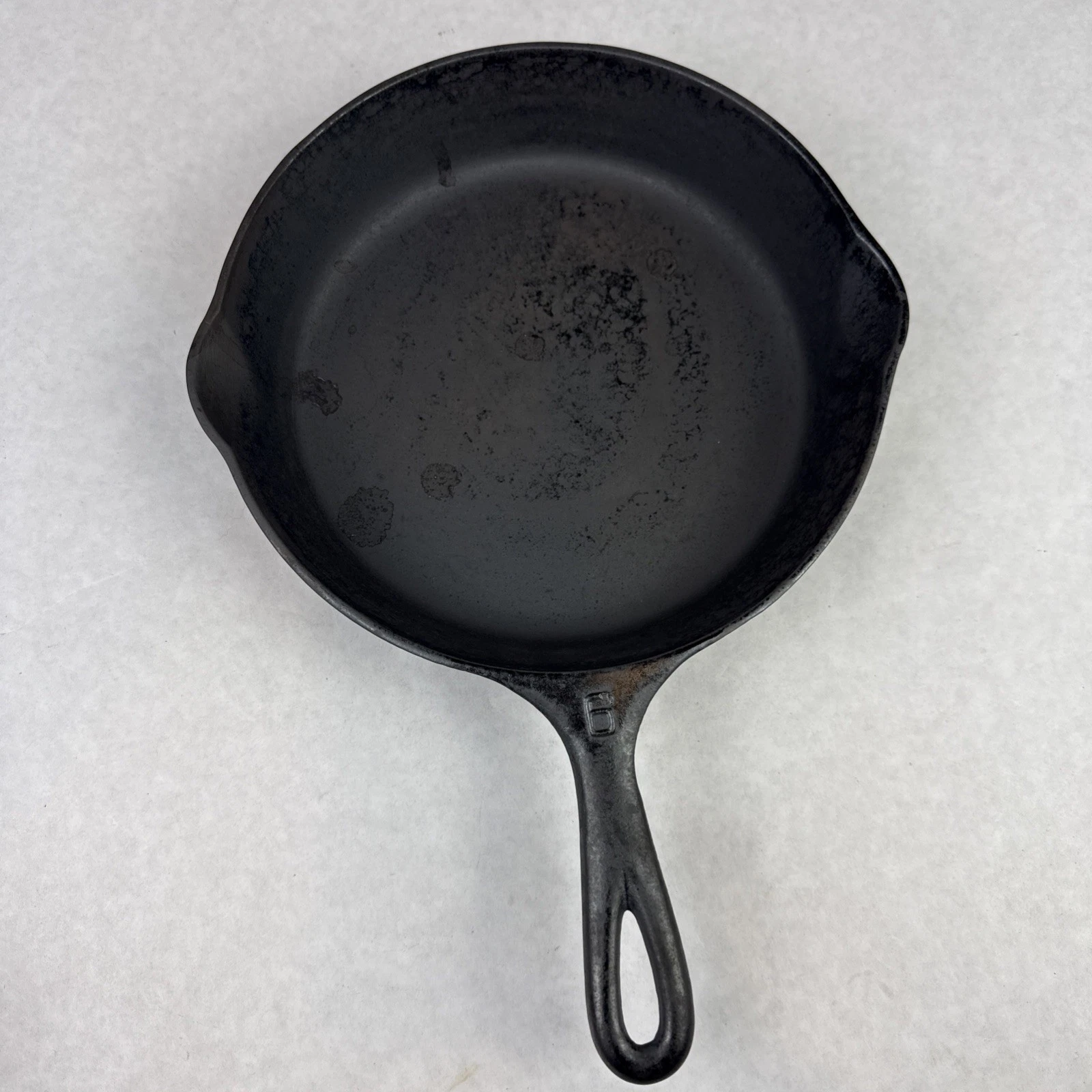 Griswold Cast Iron 699 B Skillet No. 6 Large Block Clean