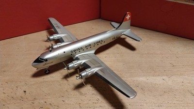 WM Classic Airliners Douglas DC 4 Swiss Air Lines 1:200 Metall in OVP