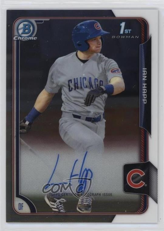 2015 Bowman Draft Chrome Draft Pick Ian Happ #BCA-IH Auto xi6