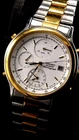 1989 Vintage Seiko 7T32-6A50 Bimetal White Dial 37mm Excellent Condition