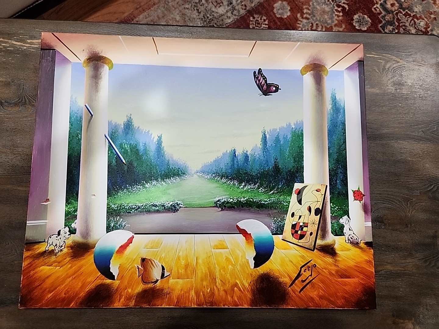 Ferjo Original Oil Acrylic 24x30 With Certified Papers