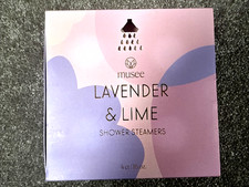 Musee Lavender Lime Shower Steamers, Enhances, Bathing Experience Aromatherapy