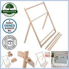 Weaving Loom Wooden Hand Knitting Machine Adjustable Tapestry DIY Weaving