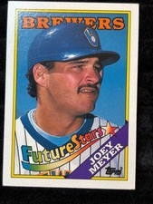 1988 Topps Joey Meyer Brewers Future Stars #312 Baseball Card