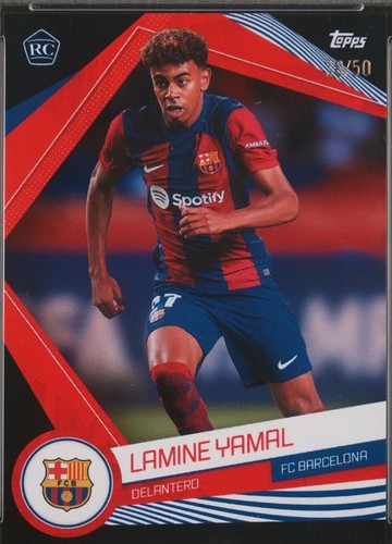 FC Barcelona Lamine Yamal #19 Home Kit 24/25 Authentic Soccer Name