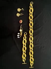 costume jewelry lot vintage, Anne Klein necklace/bracelet, earrings, 2 brooches