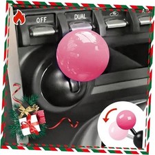       Push Start Button Cover, Metal Car Joystick Push to Start Pink
