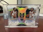 Jalen Brunson Karl-Anthony Towns 2024 Panini Eminence Dual Auto 2/5