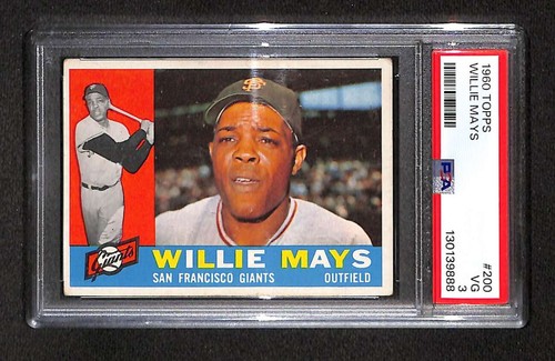 1960 Topps #200 Willie Mays HOF  PSA 3 VG C105571