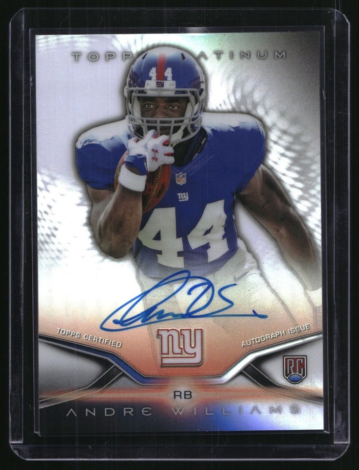 2014 Topps Platinum Andre Williams #46 Autographs Refractors AU New York Giants