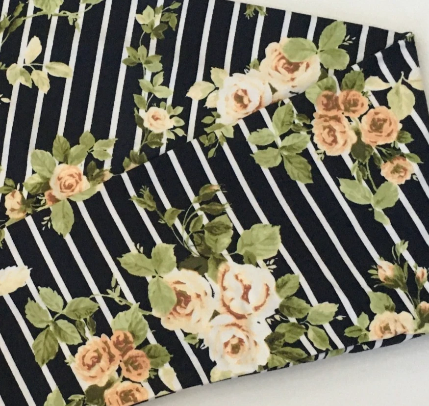 Leggings TC LuLaRoe AMARILLO ESTAMPADO FLORAL Y RAYAS; TALLAS 12-18 altos y curvilíneos Foto 2 de 4