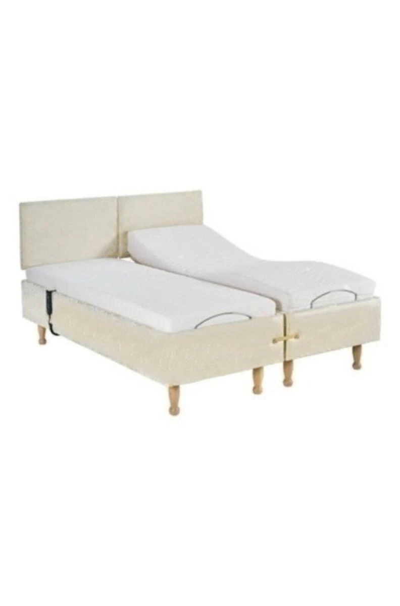 5ft King size Adjustable Electric Bed on Legs Memory Foam Mattress headboard