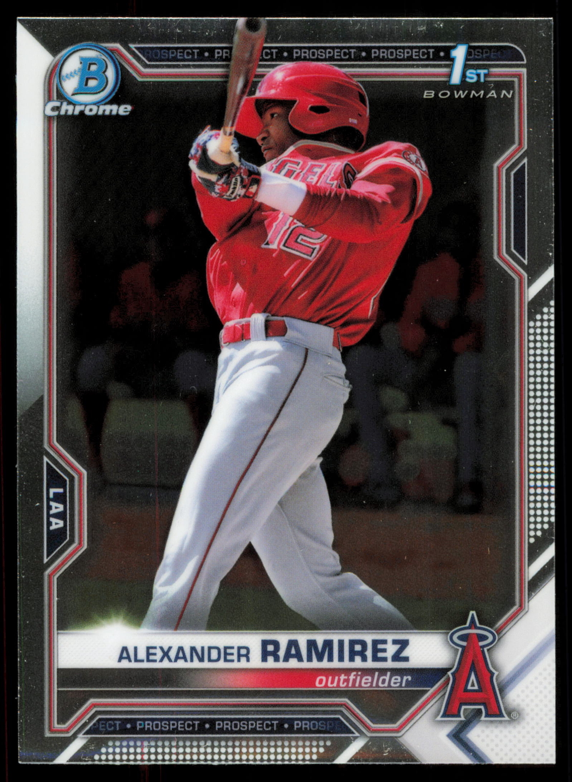 2021 Bowman Chrome #BCP-145 Alexander Ramirez Los Angeles Angels