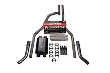 96-99 Chevy Gmc 1500 2.5 Dual Exhaust Flowmaster D In Super 40 Corner Clamp Tip